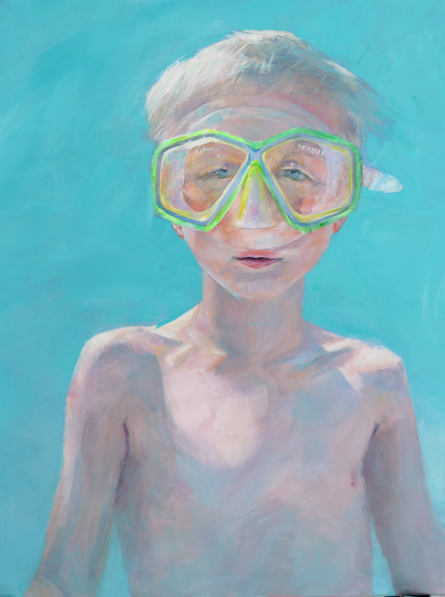 Boy and goggles